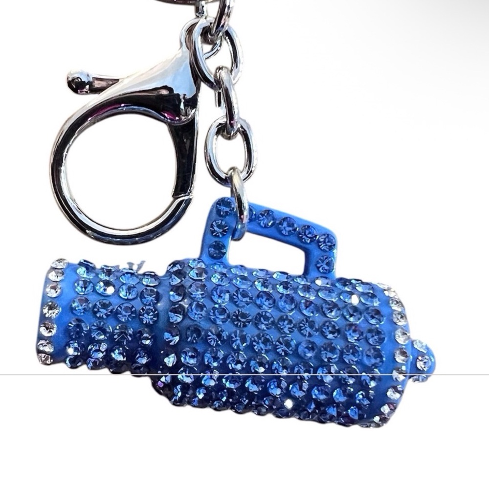 Blue Rhinestone Keychain Accessory - Picture 5 of 5